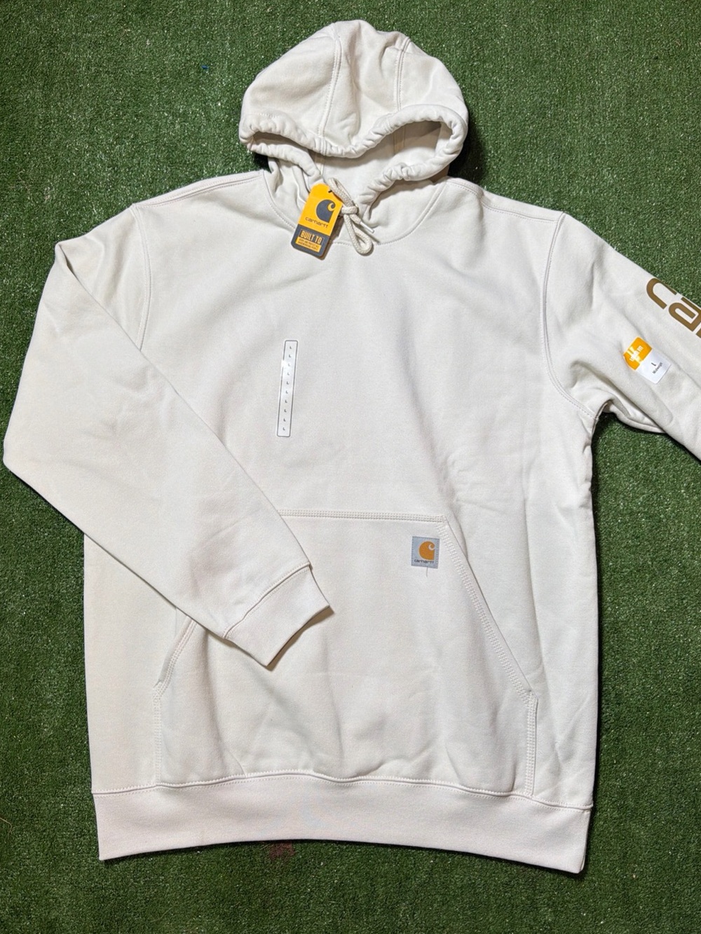 NWT Carhartt Men Loose Fit Midweight Logo Sleeve Graphic Sweatshirt LARGE *NEW*